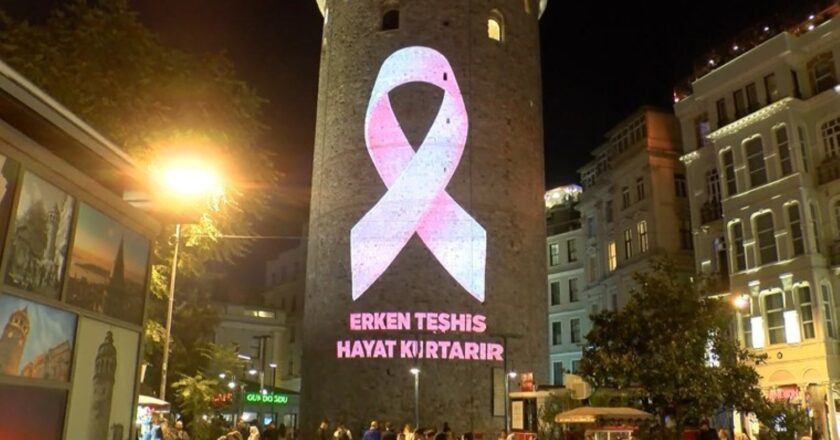 Meme Kanseri Farkındalık Ayı: Galata Kulesi’ne ‘Pembe Kurdele’ yansıtıldı – Son Dakika Hayat Haberleri