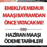 Ödeme tarihi ve emekli resmi ve kamu çalışanlarının ücret ödemesi 2025 Haziran (tahsis numarasına göre) | Kamu çalışanları ve emekli maaşları yattığında, SSK, Boğkur, emeklilik fonlarının maaşları partiden önce yatakta olacak mı? 4/a, 4/b, 4/c (ssk – boğkur) emekli oldu ve kamu çalışanının emekli maaşı ay verilecek mi?