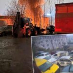 Gaziosmanpaşa’da Otoparkta Yangın: 14 Araç Küle Döndü